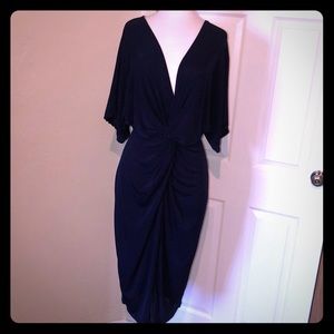 Sexy evening dress with slit